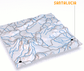 3d view of Santa Lucía