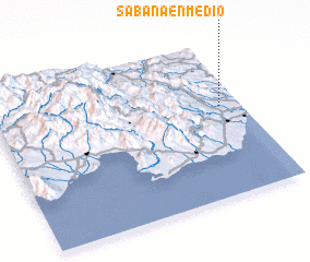 3d view of Sabana en Medio