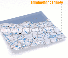 3d view of Sabana Grande Abajo