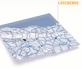 3d view of Los Cacaos