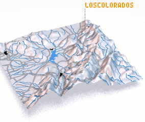 3d view of Los Colorados