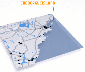 3d view of Chebeague Island