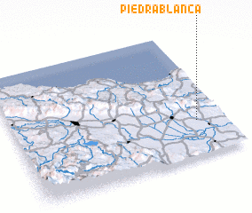 3d view of Piedra Blanca