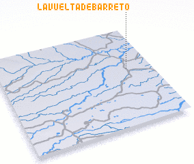 3d view of La Vuelta de Barreto