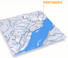 3d view of Pointe-au-Pic