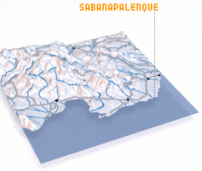 3d view of Sabana Palenque