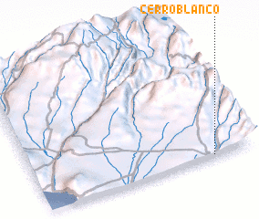 3d view of Cerro Blanco