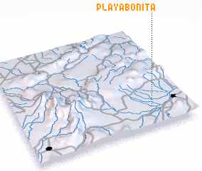 3d view of Playa Bonita