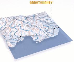 3d view of Arroyo Mamey