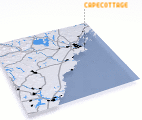 3d view of Cape Cottage