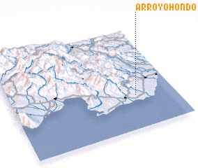 3d view of Arroyo Hondo