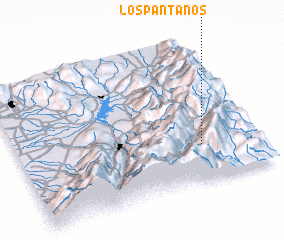 3d view of Los Pantanos