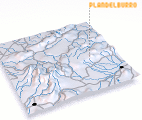 3d view of Plan del Burro