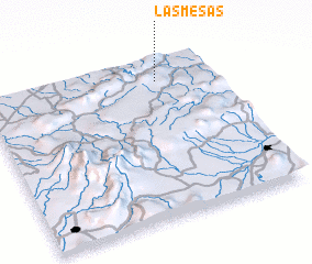 3d view of Las Mesas