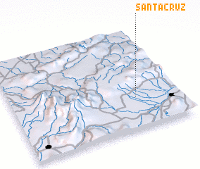 3d view of Santa Cruz