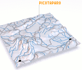 3d view of Pico Taparo