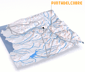 3d view of Punta del Cobre