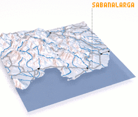 3d view of Sabana Larga