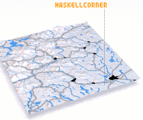 3d view of Haskell Corner