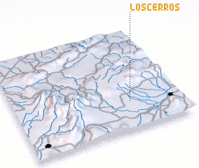 3d view of Los Cerros