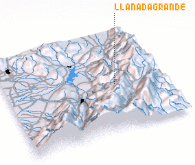 3d view of Llanada Grande