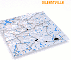3d view of Gilbertville
