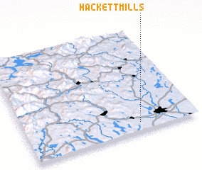 3d view of Hackett Mills