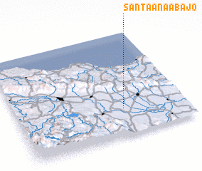 3d view of Santa Ana Abajo