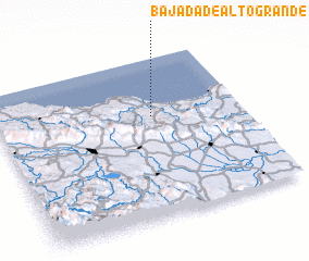 3d view of Bajada de Alto Grande