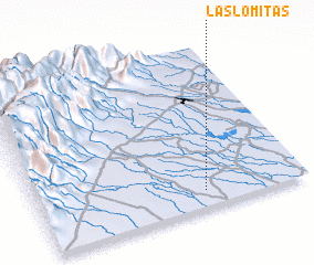 3d view of Las Lomitas