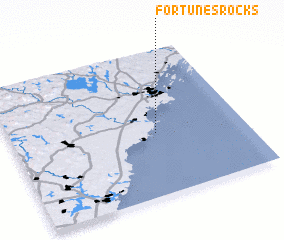 3d view of Fortunes Rocks