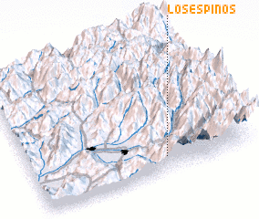 3d view of Los Espinos