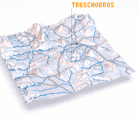 3d view of Tres Chorros