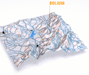 3d view of Bolivia