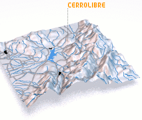 3d view of Cerro Libre