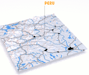 3d view of Peru