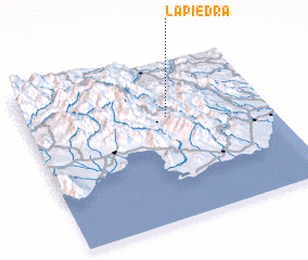 3d view of La Piedra