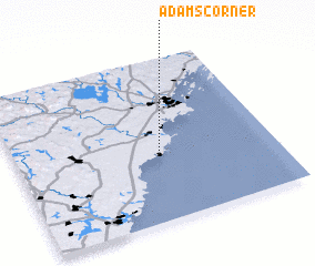 3d view of Adams Corner