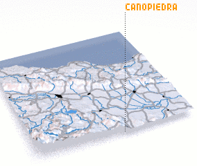 3d view of Caño Piedra