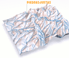 3d view of Piedras Juntas