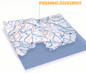 3d view of Piedra de los Veganos