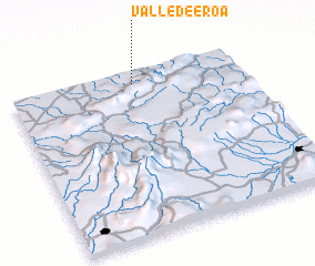 3d view of Valle de Eroa