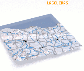 3d view of Las Cuevas