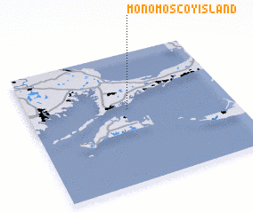 3d view of Monomoscoy Island