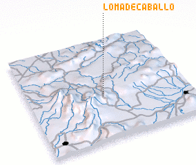 3d view of Loma de Caballo