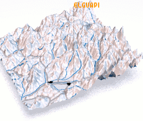 3d view of El Guapi