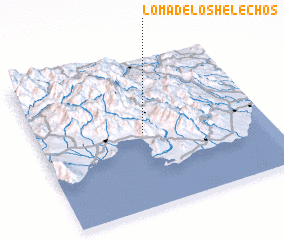 3d view of Loma de los Helechos