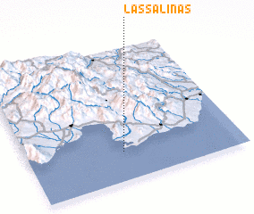 3d view of Las Salinas