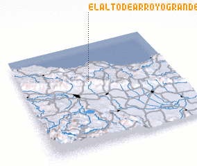 3d view of El Alto de Arroyo Grande