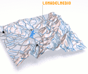 3d view of Loma del Medio